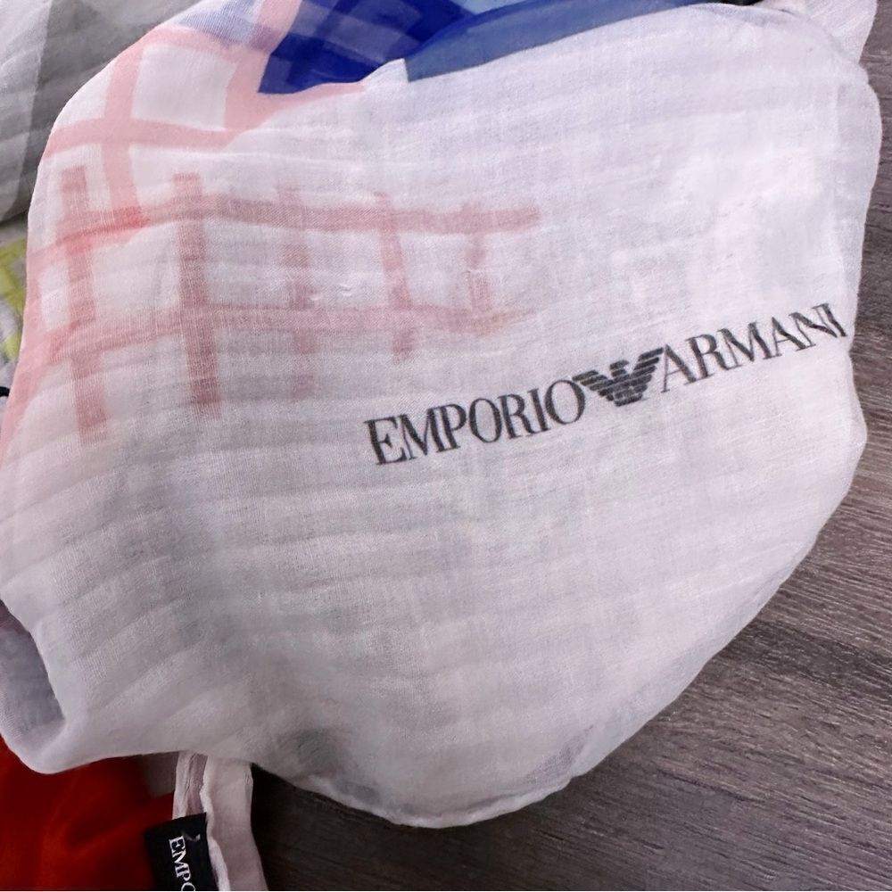 ᴇᴜᴄ ᴇᴍᴘᴏʀɪᴏ ᴀʀᴍᴀɴɪ ꜱɪʟᴋ/ᴄᴏᴛᴛᴏᴍ ʙʟᴇɴᴅ ʟɪɢʜᴛᴡᴇɪɢʜᴛ ɢᴇᴏᴍᴇᴛʀɪᴄ ꜱᴄᴀʀꜰ ꜰᴏᴜʟᴀʀᴅ - Picture 15 of 17